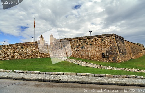 Image of A view of Forti de Sant Jordi in Tarragona, Spain, fort built in 1709 by the English army under the War of Succession