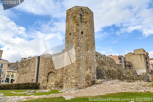 Image of A view of the roman circus tower, Tarragona, Spain.