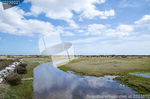 Image of Water filled road