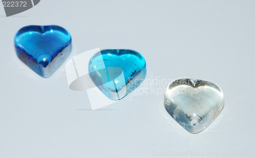 Image of blue hearts