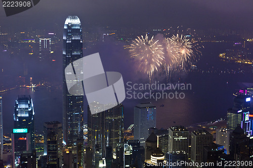 Image of Fireworks in Hong Kong, China