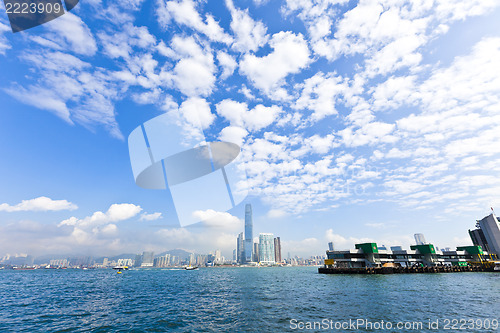 Image of Hong Kong skyline along Victoria Harbour