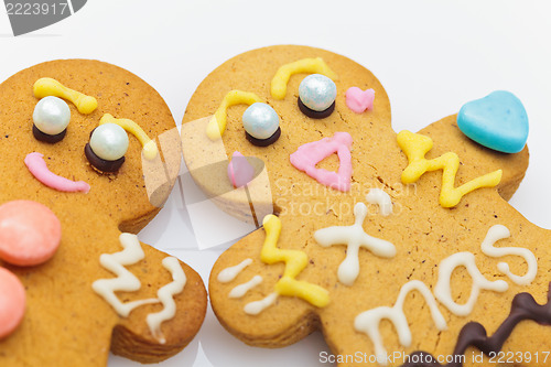 Image of Ginger bread man isolated on white background