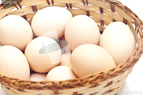 Image of Eggs isolated on white background