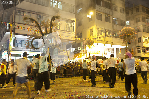 Image of Tai Hang Fire Dragon Dance in Hong Kong