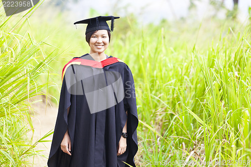 Image of Asian woman graduation