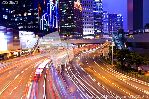 Image of Modern city at night