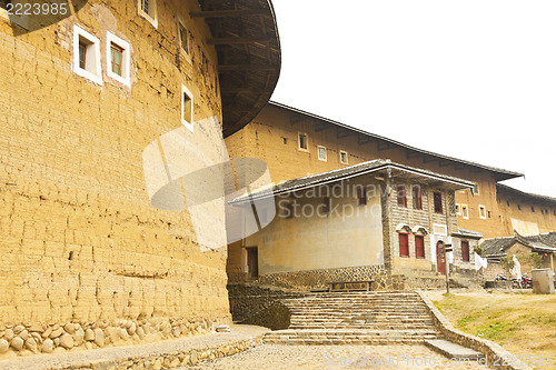 Image of Tulou, a historical site in Fujian china. World Heritage.