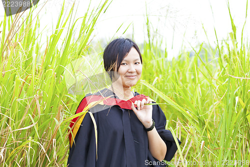 Image of Asian woman graduation