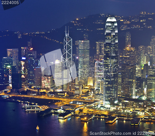 Image of Hong Kong at night