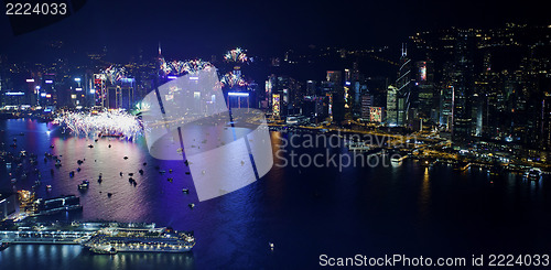 Image of Hong Kong 2013 countdown fireworks