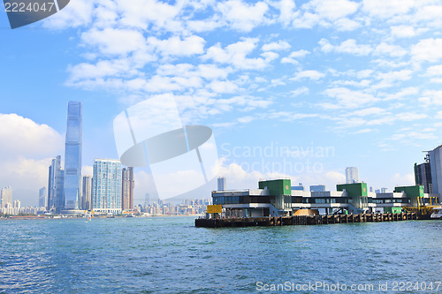 Image of Hong Kong skyline along Victoria Harbour