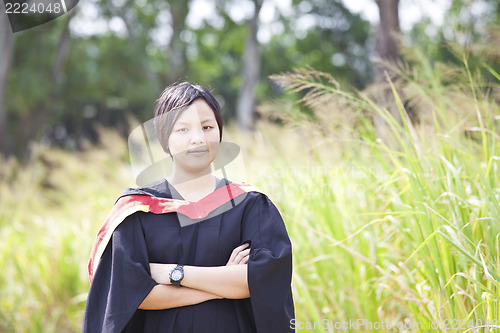 Image of Asian woman graduation