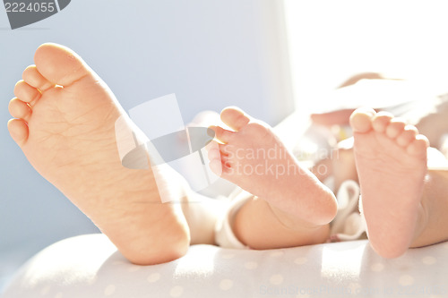 Image of Newborn baby feet