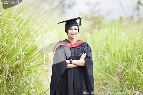 Image of Asian woman graduation