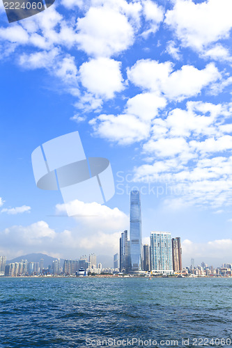 Image of Hong Kong skyline and apartment blocks