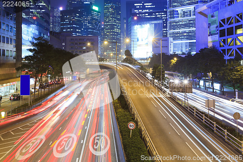 Image of Traffic in downtown of Hong Kong