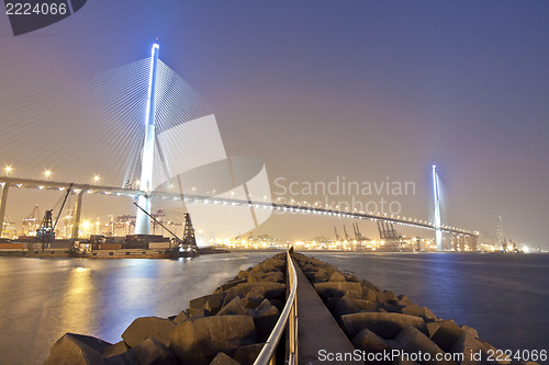 Image of Bridge in Hong Kong at cargo terminal