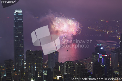 Image of Fireworks in Hong Kong, China