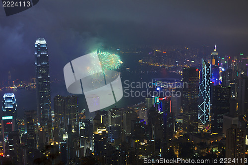 Image of Fireworks in Hong Kong, China