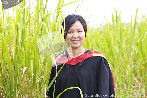 Image of Asian woman graduation