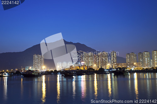 Image of Hong Kong downtown at night