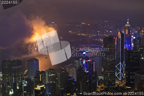 Image of Fireworks in Hong Kong, China