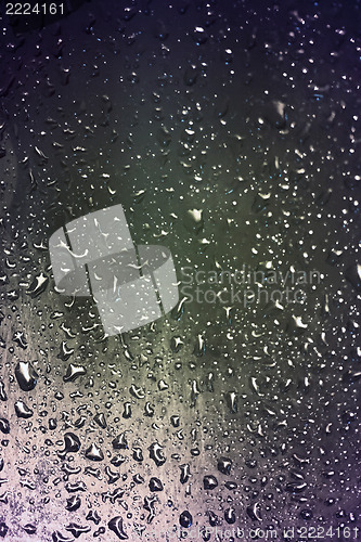 Image of Water droplets at rainfall