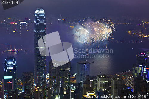 Image of Fireworks in Hong Kong, China
