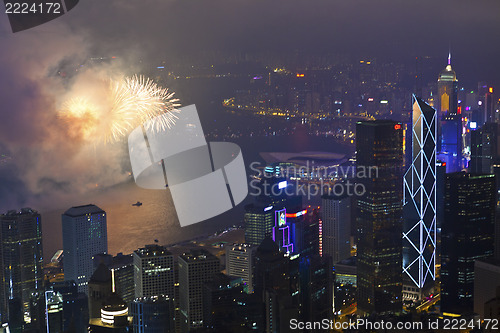 Image of Fireworks in Hong Kong, China