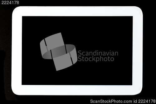 Image of Tablet PC on black background