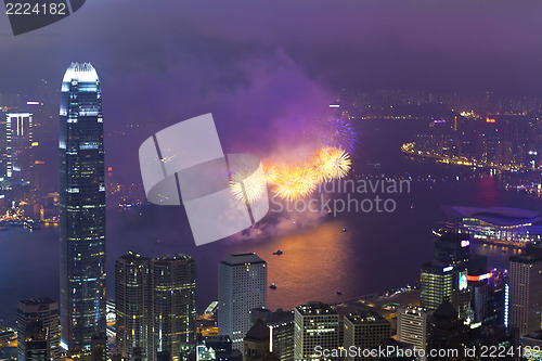 Image of Fireworks in Hong Kong, China