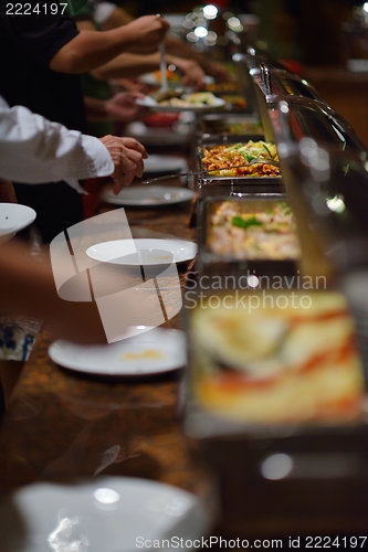 Image of buffet food