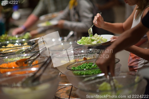 Image of buffet food