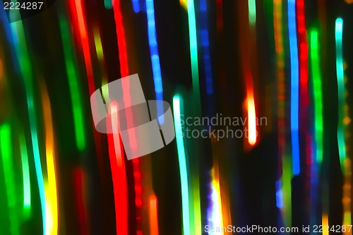 Image of Motion neon glowing lights lines 