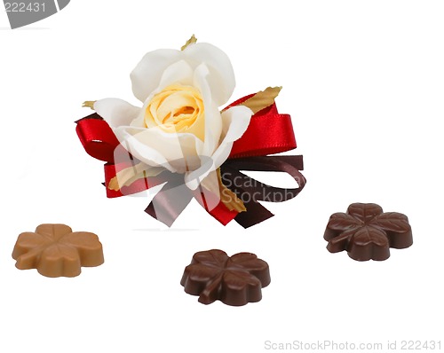 Image of Rose and clover chocolates