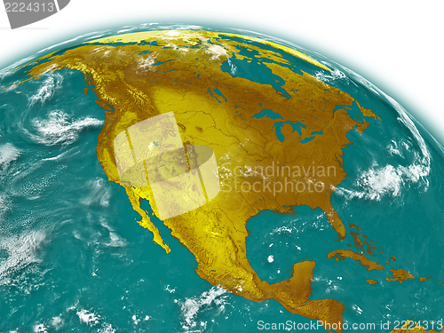 Image of North America on Earth