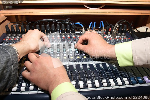 Image of mixing desk
