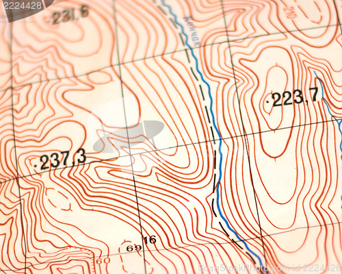 Image of topographic map