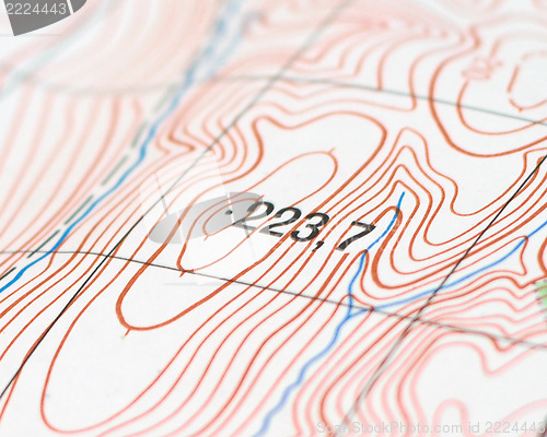 Image of topographic map