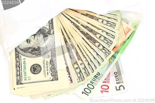 Image of money in envelope