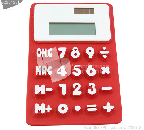 Image of red calculator