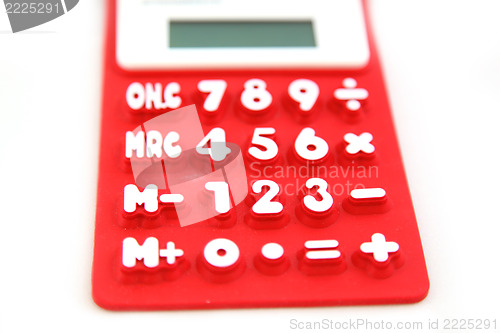 Image of red calculator