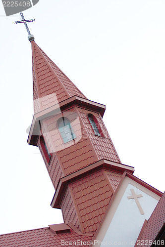 Image of roof with a cross