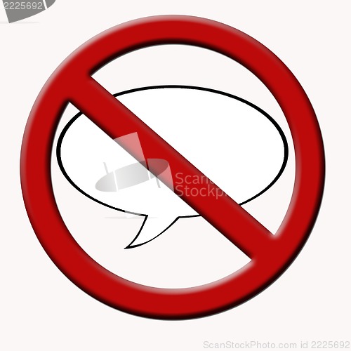 Image of  no talking