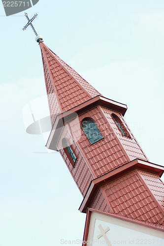 Image of roof with a cross