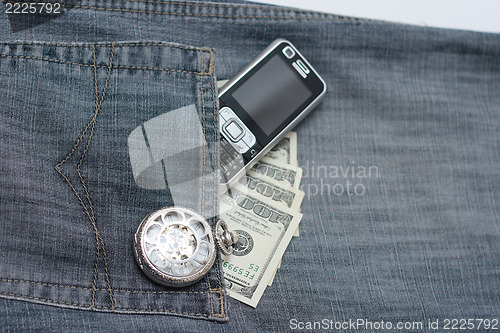 Image of  jeans pocket 
