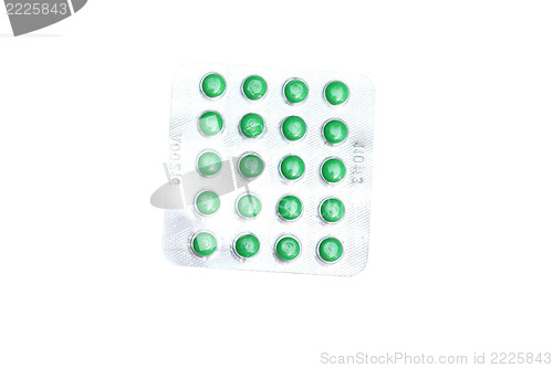 Image of green pills