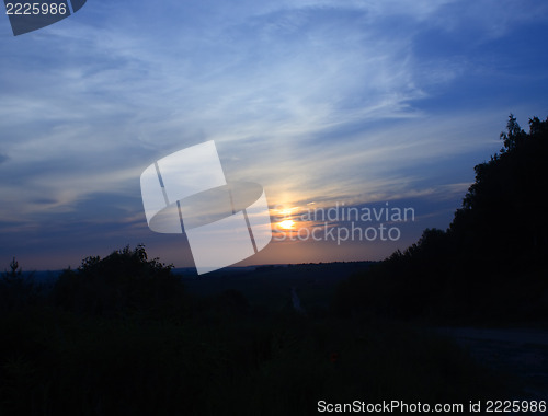 Image of sunset sky 