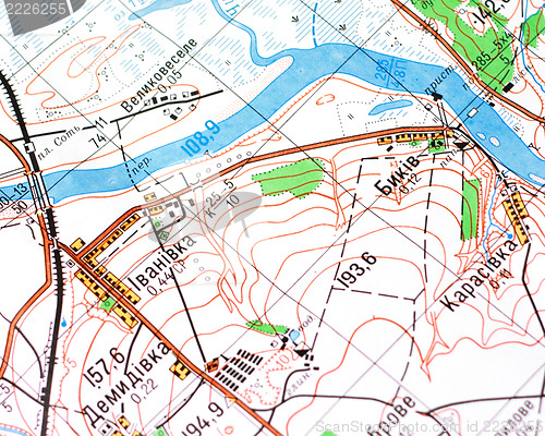 Image of topographic map